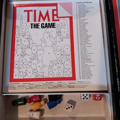 Two boardgames Rules of the Game and a vintage TIME the game Complete
