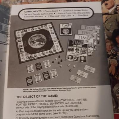 Two boardgames Rules of the Game and a vintage TIME the game Complete
