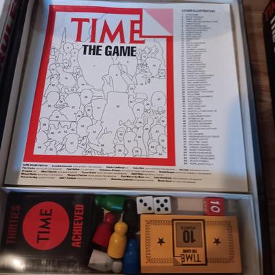 Two boardgames Rules of the Game and a vintage TIME the game Complete
