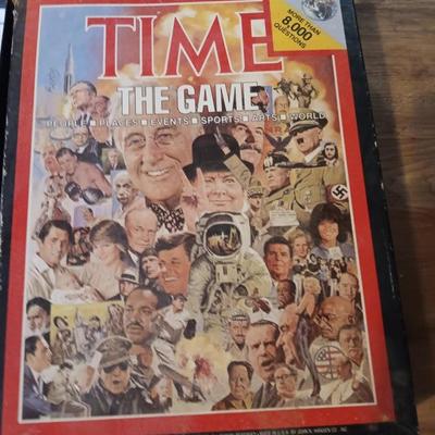 Two boardgames Rules of the Game and a vintage TIME the game Complete