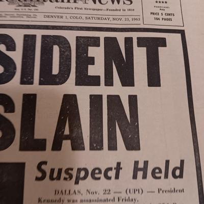 Robert Kennedy assassination Newspapers President is Slain - Robert Kennedy Fights for his life