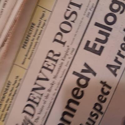 Robert Kennedy assassination Newspapers President is Slain - Robert Kennedy Fights for his life
