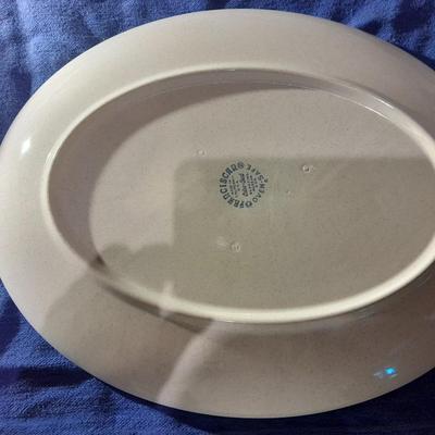 Vintage Franciscan Earthenware Autumn Leaves Divided dishes and large platter
