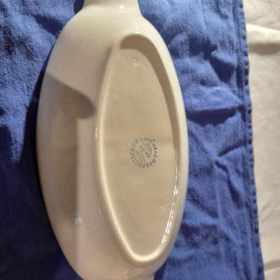 Vintage Franciscan Earthenware Autumn Leaves Divided dishes and large platter