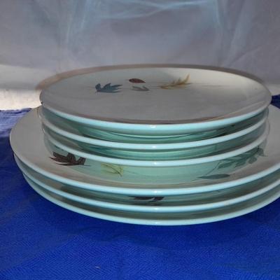Vintage Franciscan Earthenware Autumn Leaves salad and dinner plates set of 3 each (2 of)