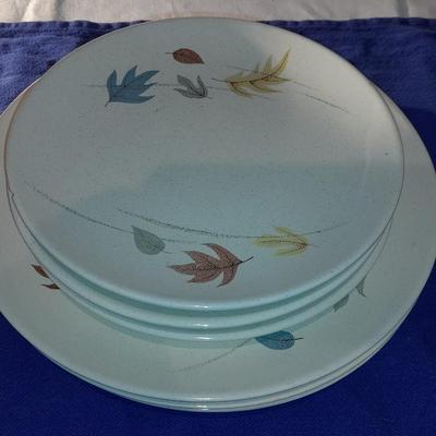 Vintage Franciscan Earthenware Autumn Leaves salad and dinner plates set of 3 each (2 of)