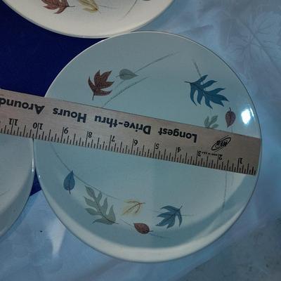 Vintage Franciscan Earthenware Autumn Leaves salad and dinner plates set of 3 each (2 of)