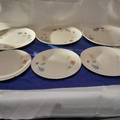Vintage Franciscan Earthenware Autumn Leaves salad and dinner plates set of 3 each (2 of)