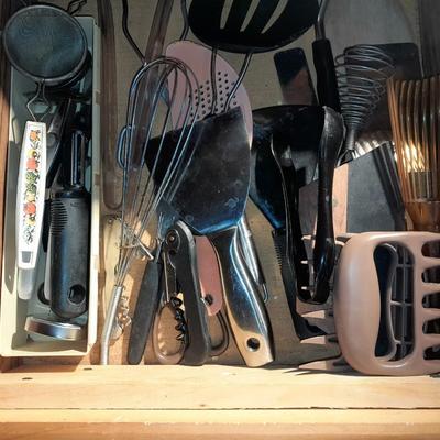 Assortment of Kitchen cooking Utensils