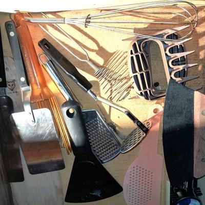 Assortment of Kitchen cooking Utensils