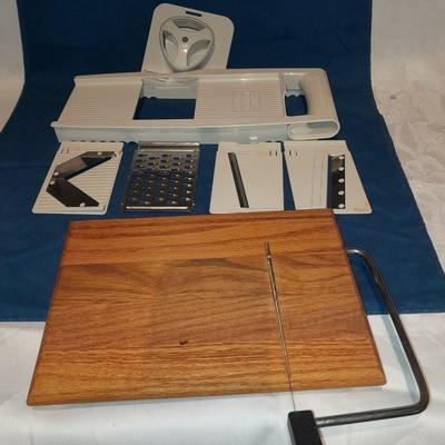 Cheese board and multipurpose grater