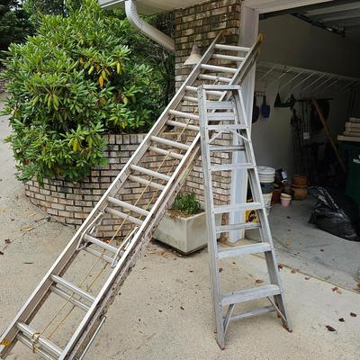 Pair of Aluminum Ladders  (G-DW)
