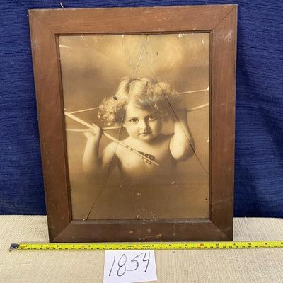 Vintage Cupid Awake Print cira 1897