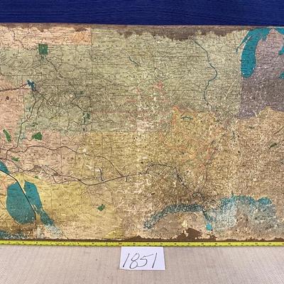 Big Vintage Map on Board