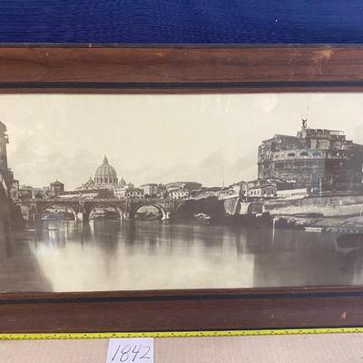 Vintage Print Saint Peters Basilica Rome Vatican