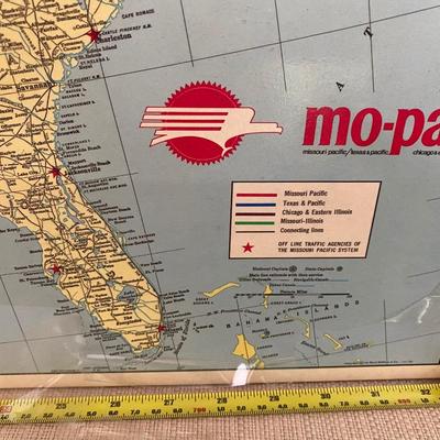 Vintage Mo-Pacific US Map