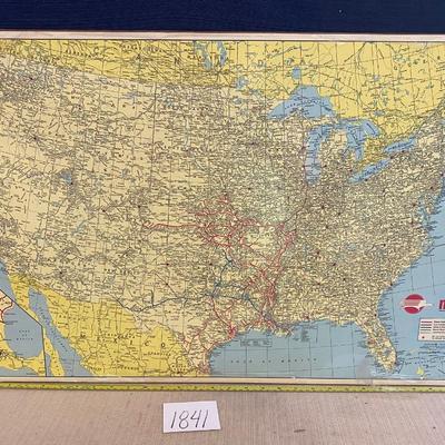 Vintage Mo-Pacific US Map