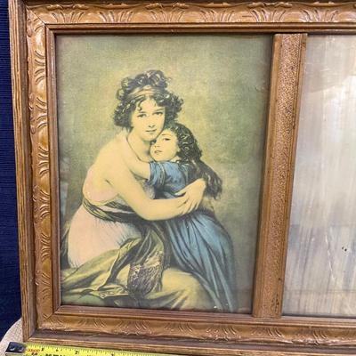 Vintage Mirror with Pretty Ladies