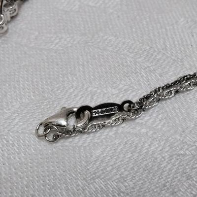 Handcrafted 7 Gem Graduated Goshenite Orfevrerie Wiskemann 18" 925 Necklace