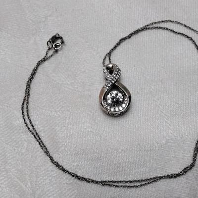 Goshenite Eternity 18" 925 Necklace