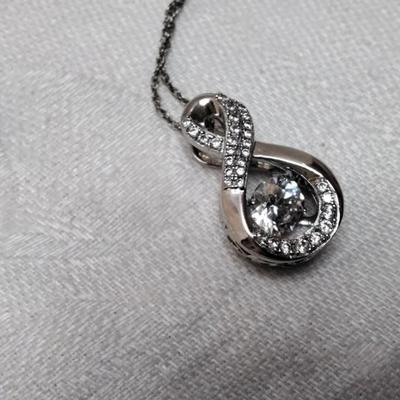 Goshenite Eternity 18" 925 Necklace