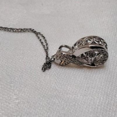Goshenite Eternity 18" 925 Necklace
