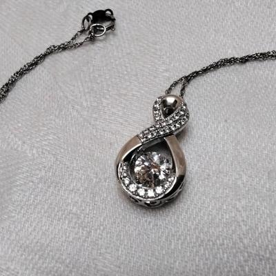Goshenite Eternity 18" 925 Necklace