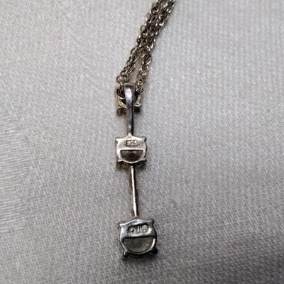 Handcrafted 3 Gem Graduated Goshenite Orfevrerie Wiskemann 18" 925 Necklace