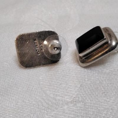 Vintage Onyx 925 Earrings
