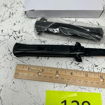 Three Folding Stiletto Knives
