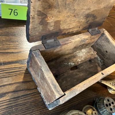 Vintage Box and 4 Vintage Incense Holders W/ Incense