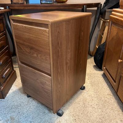 Two Drawer Wheel File Cabinet