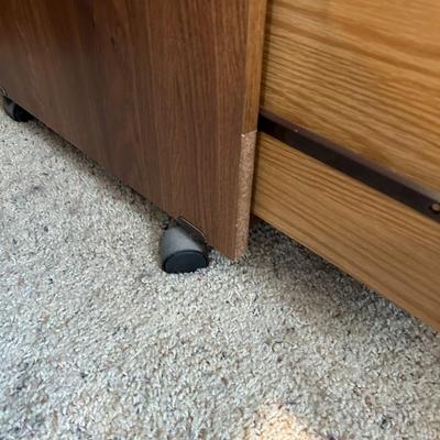 Two Drawer Wheel File Cabinet
