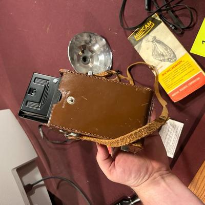 A collection of vintage camera & recorders