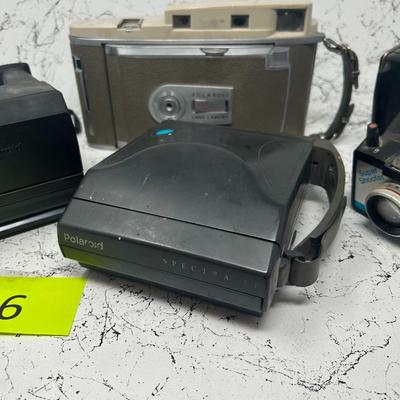 4 Vintage Polaroid Cameras