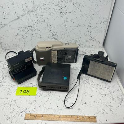 4 Vintage Polaroid Cameras