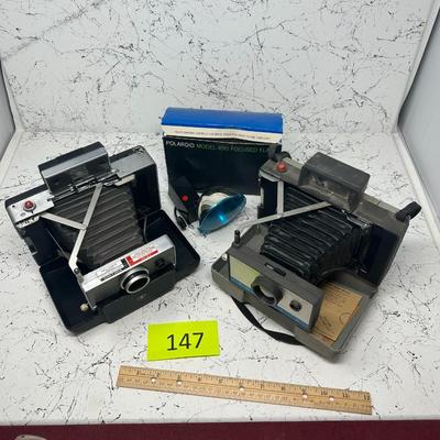 2 Vintage Polaroid Land Cameras