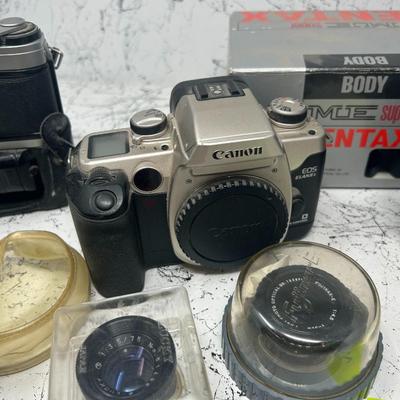 Vintage camera bodies & lenses