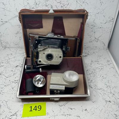 Polaroid Land Camera, Case + more