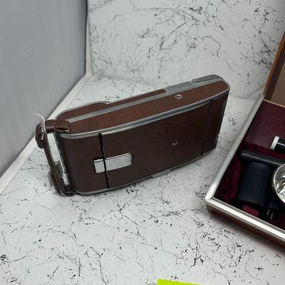 Polaroid Land Camera, Case + more