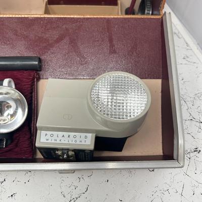 Polaroid Land Camera, Case + more