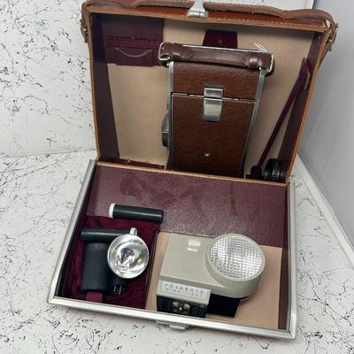 Polaroid Land Camera, Case + more