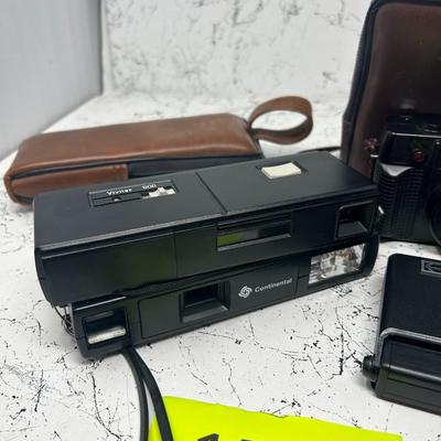 Vintage point & shoot cameras & cases