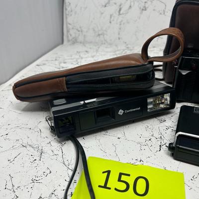 Vintage point & shoot cameras & cases