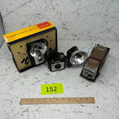 Vintage Brownie Camera and Movie camera