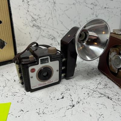 Vintage Brownie Camera and Movie camera
