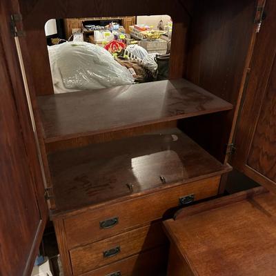 Media Stand Dresser End Table Set