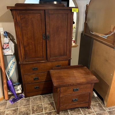 Media Stand Dresser End Table Set