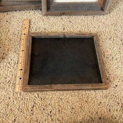 Six Vintage Barnwood Picture Frames