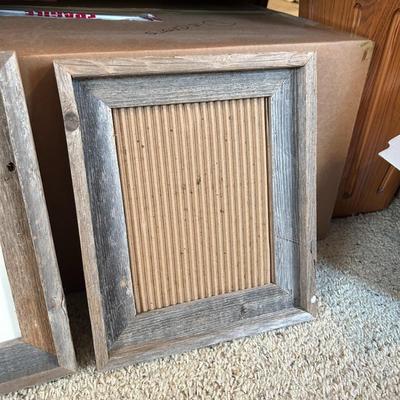 Six Vintage Barnwood Picture Frames